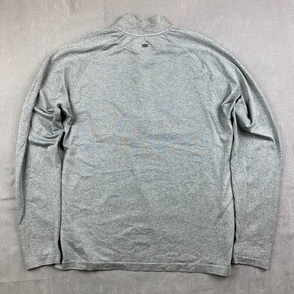 Rhone Mens 1/4 Zip Medium Gray Lightweight Long Sleeve Ventilated Performance - Picture 6 of 6